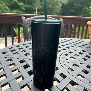 Metal Starbucks cup